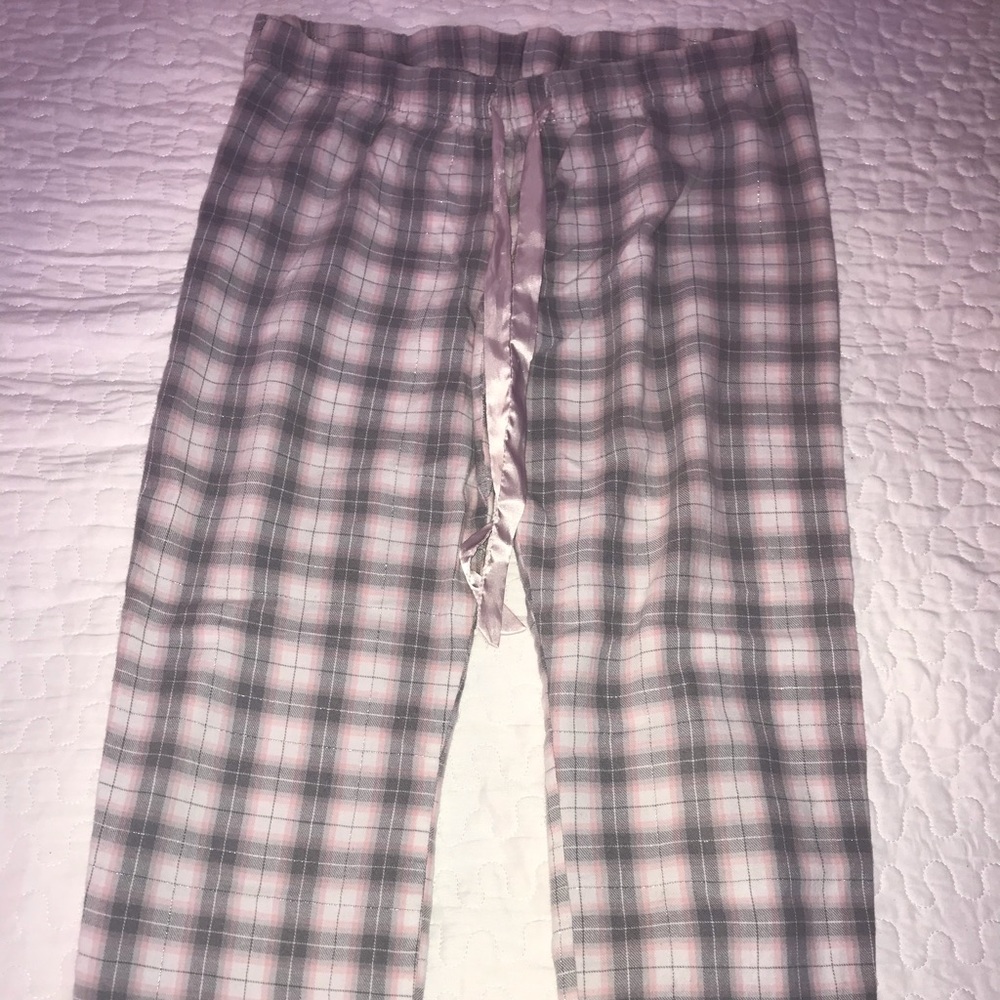 women’s low rise plaid pj pants